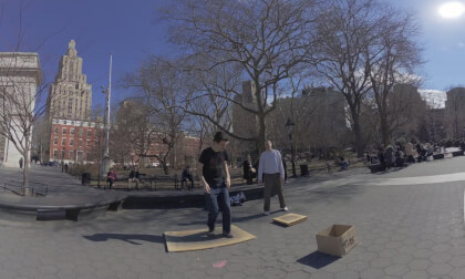 Modded Qoocam Ultra 3 VR180 3D 8K Video: Performers at Washington Square Park VR Video Modded Qoocam Ultra 3 VR180 3D 8K Video: Performers at Washington Square Park VR