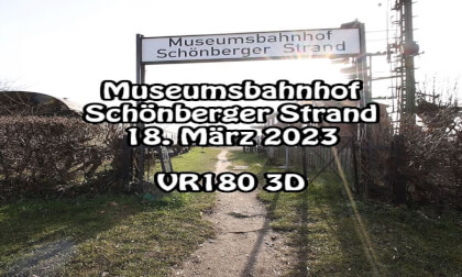 Museum of old trains and trams (Schoenberger Strand in Germany) - VR180 3d 8K Museum of old trains and trams (Schoenberger Strand in Germany) - VR180 3d 8K
