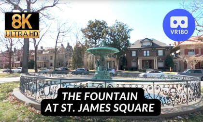 ⛲ Immersive 8K VR180 60FPS Tour: Fountain at St. James Court, Louisville KY ⛲ ⛲ Immersive 8K VR180 60FPS Tour: Fountain at St. James Court, Louisville KY ⛲