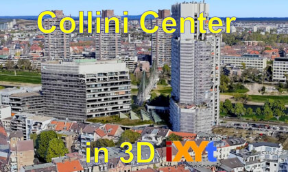 Collini Center, Mannheim, Baden-Wurtemberg, Germany in 3D SBS video for VR