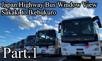 Japan Highway Bus Window View: Sakaki to Ikebukuro Part.1 Japan Highway Bus Window View: Sakaki to Ikebukuro Part.1