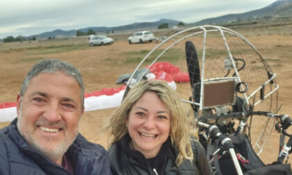 Vuelta a Pinoso, Alicante, y a Cañada del Trigo, Murcia,  en paramotor en un día nublado en el valle del Carche. VR Video Vuelta a Pinoso, Alicante, y a Cañada del Trigo, Murcia,  en paramotor en un día nublado en el valle del Carche. VR