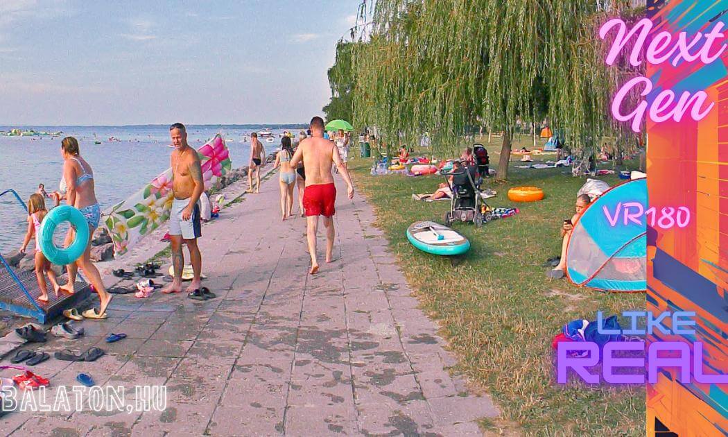 VR180 🌞 Next-Level Beach Vibes | Balaton Beach Walk in 8K60