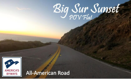 Big Sur Sunset on a Ninja 1000.  4K 2D POV Video Big Sur Sunset on a Ninja 1000.  4K 2D POV Video