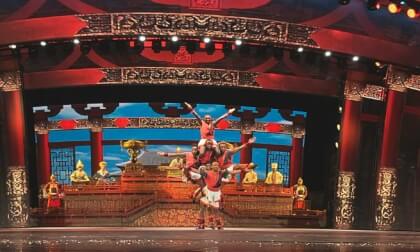 Ancient Chinese acrobatics show Ancient Chinese acrobatics show