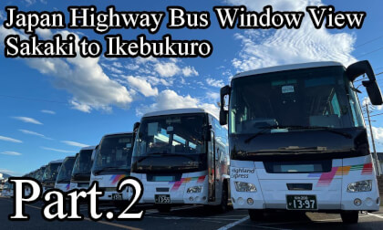 Japan Highway Bus Window View: Sakaki to Ikebukuro Part.2 Japan Highway Bus Window View: Sakaki to Ikebukuro Part.2