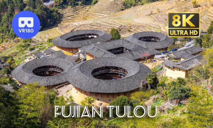 Travel China: Fujian Tulou 福建土楼 | Hakka Walled Villages | 8K60P 3D 180 Travel China: Fujian Tulou 福建土楼 | Hakka Walled Villages | 8K60P 3D 180