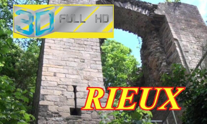 HD 3D - PAYSAGES DE BRETAGNE - RIEUX Le chateau en ruine