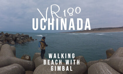 Uchinda beach walking with gimbal VR Video Uchinda beach walking with gimbal VR