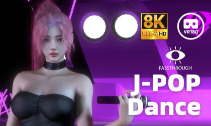 Cute Lady J-POP dance - 8K 3D 180° VAM MMD Passthrough VR Video Cute Lady J-POP dance - 8K 3D 180° VAM MMD Passthrough VR