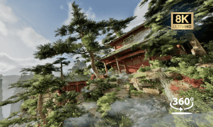 Mountain temple VR Video Mountain temple VR
