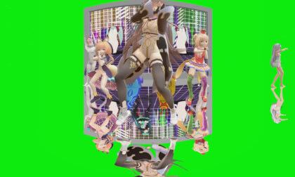 [MMD] Duranta-chan Bola Rebola in a greenhouse with wriggling back properties (passthrough)
