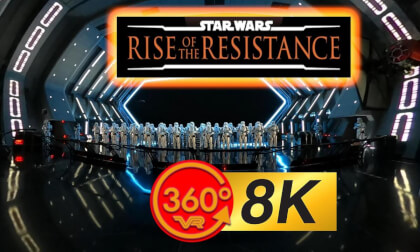 Rise Of The Resistance Disney World's Hollywood Studios [8K 360 3D Spatial Audio]