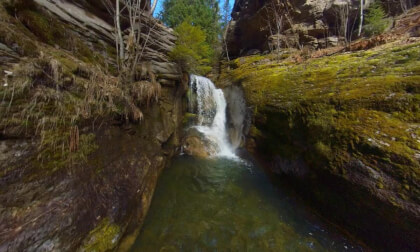 Waterfall and Natural Pool on China Creek Waterfall and Natural Pool on China Creek