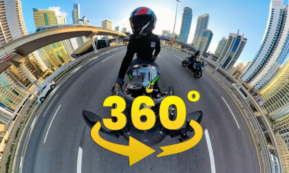 City Ride On Motorcycle [4K 360° VR Video]