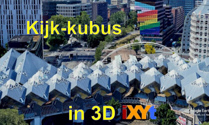 Kijk-Kubus,Rotterdam, Netherland in 3D SBS video for VR Kijk-Kubus,Rotterdam, Netherland in 3D SBS video for VR