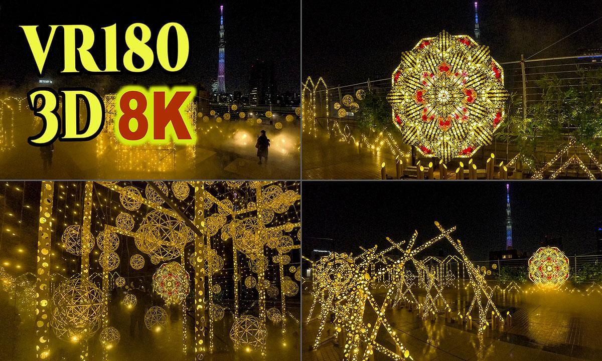 ' PRINCESS KAGUYA ' ,Light-up event being held in Asakusa,Tokyo,JAPAN