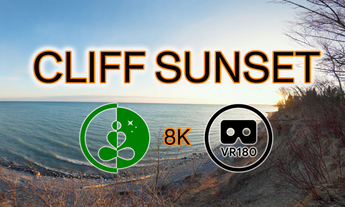 CLIFF SUNSET | VR180 | 8K | Nature Experience