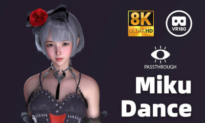 Miku Dance Passthrough VR Video Miku Dance Passthrough VR