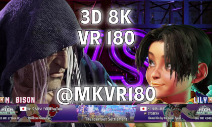 Street Fighter 6 VR: M. Bison vs Lily | SF6 3D VR180 8K 60FPS Cinematic CG Replay | SQVR-3