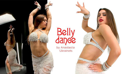 Belly Dance by Anastasiia Ukrainets - Black & White Belly Dance by Anastasiia Ukrainets - Black & White