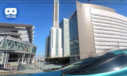 [VR180] (*only for VR *) The View from the Shinkansen with Emphasis on 3D [Giants eye]