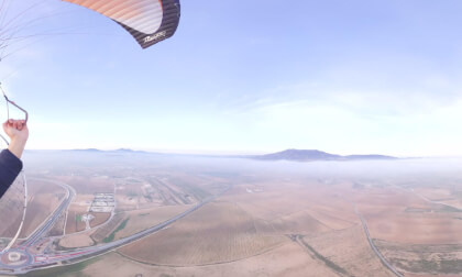 La niebla alcanza Pinoso, Alicante, valle del Carche. VR Video La niebla alcanza Pinoso, Alicante, valle del Carche. VR