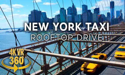 New York Taxi Rooftop Drive on Times Square - 4K 360 VR Video! New York Taxi Rooftop Drive on Times Square - 4K 360 VR Video!