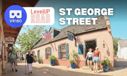 St George Street in VR180: St Augustine, FL St George Street in VR180: St Augustine, FL