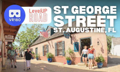 St George Street in VR180: St Augustine, FL