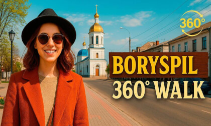Insta 360 X4 Boryspil - Walking Tour - Interesting Places VR Video Insta 360 X4 Boryspil - Walking Tour - Interesting Places VR