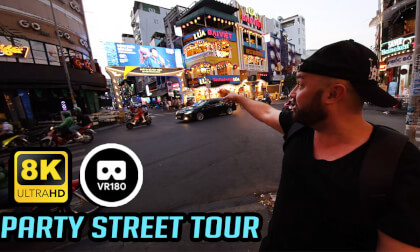 Party Street in Vietnam! - 8K 3D