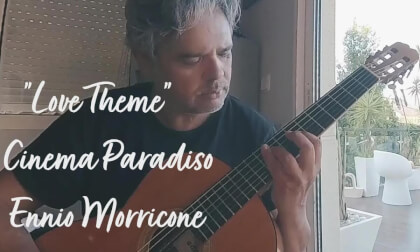 Spanish classical guitar , Cinema Paradiso, (love theme ) de Ennio Morricone VR180 3D VR Video Spanish classical guitar , Cinema Paradiso, (love theme ) de Ennio Morricone VR180 3D VR