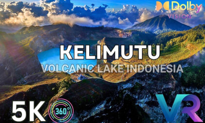 VIRTUALLY Flying Over KELIMUTU | RARE Volcanic Lake Indonesia |  A  360° VR Experience VR Video VIRTUALLY Flying Over KELIMUTU | RARE Volcanic Lake Indonesia |  A  360° VR Experience VR