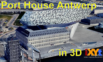 Port Authority Building,Antwerp, Belgium in 3D SBS video for VR Port Authority Building,Antwerp, Belgium in 3D SBS video for VR