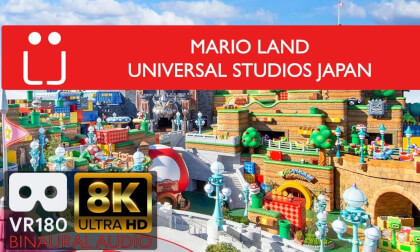 VR 180 (3D, 8K): Super Mario Land - Universal Studios Japan (Binaural) VR Video VR 180 (3D, 8K): Super Mario Land - Universal Studios Japan (Binaural) VR