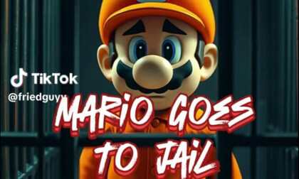 Super Mario Goes To Jail