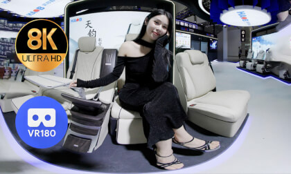 The girl in black dress VR Video The girl in black dress VR