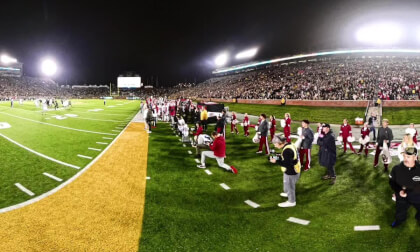 Theo Wease with the great route, first down, and upclose! 360° video