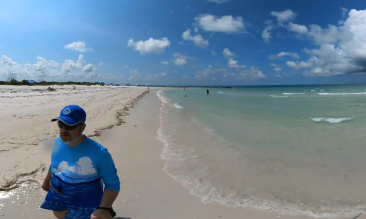 Walk on Honeymoon beach Florida! 360° video