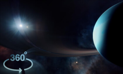 Zooming into a Planet inside a Nebula [4K]