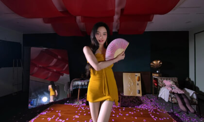 狸妖妖liyaoyao 20250401002 扇子舞 3D VR 180 8K VR Video 狸妖妖liyaoyao 20250401002 扇子舞 3D VR 180 8K VR