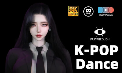 Office Lady K-POP dance - 8K VAM MMD Passthrough Office Lady K-POP dance - 8K VAM MMD Passthrough