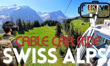 Grindelwald-First Cable Car Ride in 8K 360° VR | MIND-BLOWING Swiss Alps Virtual Experience Grindelwald-First Cable Car Ride in 8K 360° VR | MIND-BLOWING Swiss Alps Virtual Experience