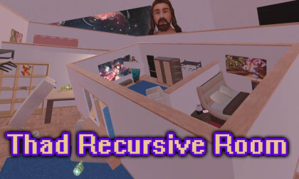 Thad Recursive Room - VRChat World Walkthrough