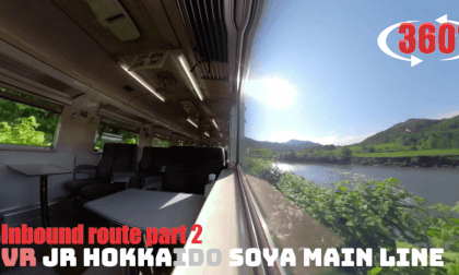 JR Hokkaido Soya Line Train inbound route part2 at JUN VR Video JR Hokkaido Soya Line Train inbound route part2 at JUN VR