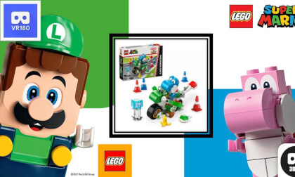 Lego Mario Kart Yoshi #VR180 #Building #LEGO #3D Lego Mario Kart Yoshi #VR180 #Building #LEGO #3D