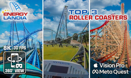 TOP 3 Ultimate 8K Epic VR Roller Coasters 360° On-Ride POV Energylandia Poland Metaquest Apple Vision Pro