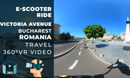 360 VR E-Scooter Ride on Victoria Avenue, Buchares - Thumbnail VR Video 360 VR E-Scooter Ride on Victoria Avenue, Buchares - Thumbnail VR