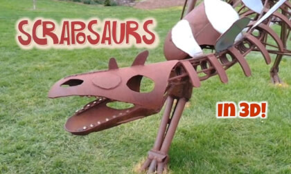 Scraposaurs Sculptures by Dale Lewis 2025 MSV Exhibit Part 1 3D Scraposaurs Sculptures by Dale Lewis 2025 MSV Exhibit Part 1 3D